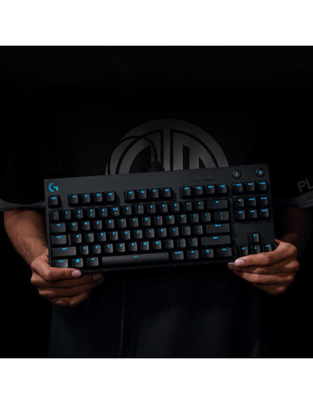 Klawiatura Logitech G915 Lightspeed Wrls Rgb Mech Kb/Gl Clicky - Carbon Us Intl