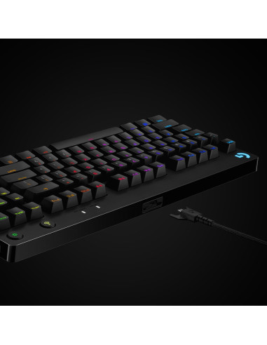 Klawiatura Logitech G915 Lightspeed Wrls Rgb Mech Kb/Gl Clicky - Carbon Us Intl