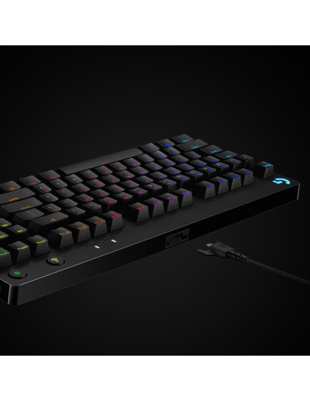 Klawiatura Logitech G915 Lightspeed Wrls Rgb Mech Kb/Gl Clicky - Carbon Us Intl