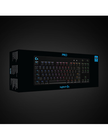 Klawiatura Logitech G915 Lightspeed Wrls Rgb Mech Kb/Gl Clicky - Carbon Us Intl