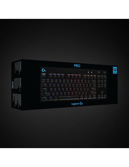 Klawiatura Logitech G915 Lightspeed Wrls Rgb Mech Kb/Gl Clicky - Carbon Us Intl