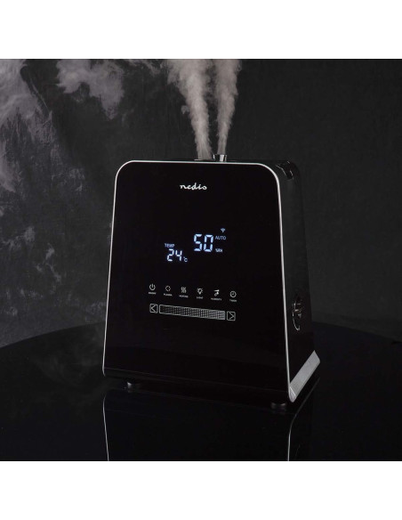 Nawilżacz Ultradźwiękowy Nedis 5,5L Smartlife Czarny