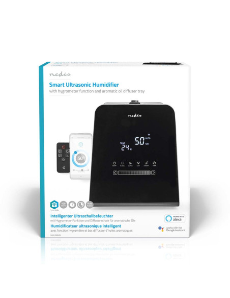 Nawilżacz Ultradźwiękowy Nedis 5,5L Smartlife Czarny