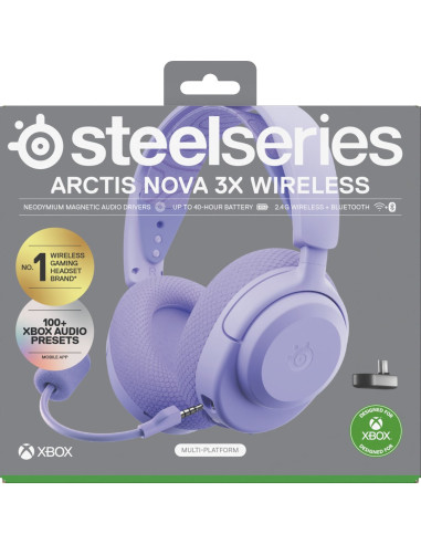 Słuchawki Steelseries Arctis Nova 3X Wireless For Xbox, Levander