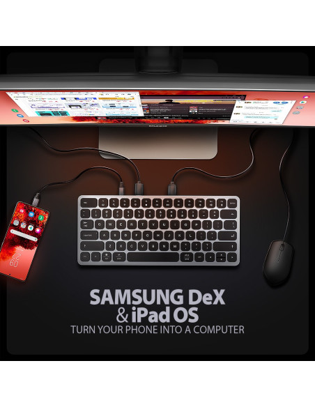 Axagon Hmc-Kb-Us Stacja Dokująca Przewodowa Usb 3.2 Gen 1 (3.1 Gen 1) Type-C Szary