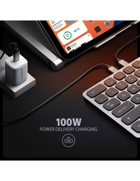 Axagon Hmc-Kb-Us Stacja Dokująca Przewodowa Usb 3.2 Gen 1 (3.1 Gen 1) Type-C Szary
