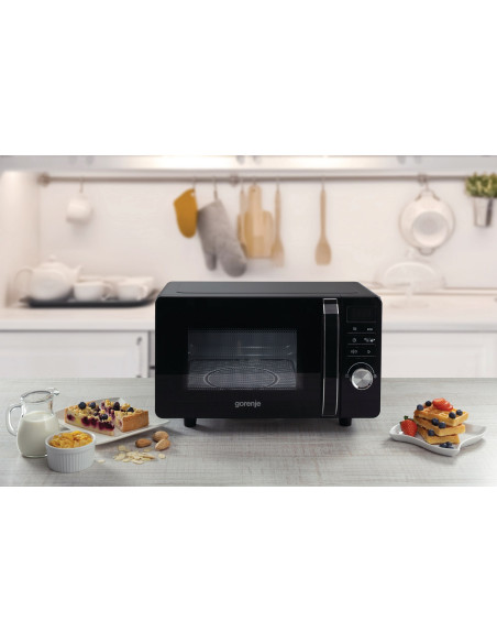 Gorenje Mo20S4Bc Czarny Uchwyt Do Mikrofalówki Blat 20 L 700 W