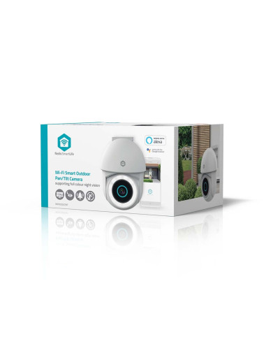 Kamera Zewnętrzna Nedis Smartlife Wifi, Ip65 Czujnik Ruchu, Night Vision, Biały