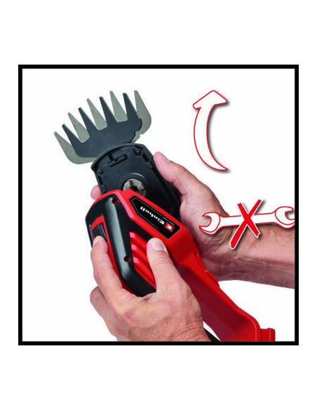 Einhell Ge-Cg 18/100 Li T-Solo Akumulatorowe Nożyce Do Trawy 10 Cm 18 V Czarny, Czerwony