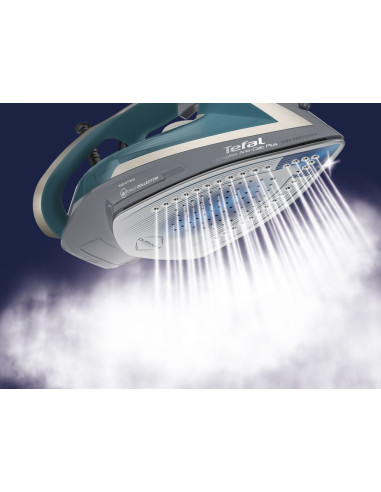 Tefal Ultragliss Anti-Calc Plus Fv6842 Żelazko Parowe 2800 W Niebieski, Srebrny
