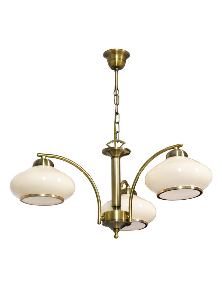 Żyrandol Klasyczna Lampa Sufitowa Wisząca Activejet Rita Patyna Potrójna 3Xe27 Do Salonu