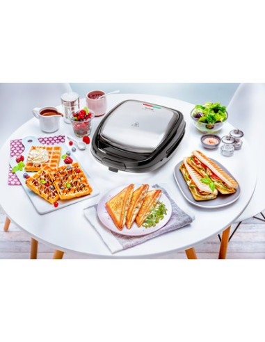 Tefal Sw341D12 Toster 700 W Czarny, Stal Nierdzewna