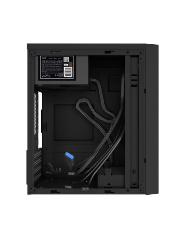 Gembird Obudowa Fornax K170 600W 80Plus Bronze Mini-Tower (1X Usb 3.1, 2X Usb 2.0, 1X Usb Typ-C, Czytnik Kart) Czarna