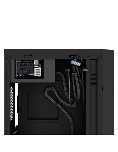 Gembird Obudowa Fornax K170 600W 80Plus Bronze Mini-Tower (1X Usb 3.1, 2X Usb 2.0, 1X Usb Typ-C, Czytnik Kart) Czarna