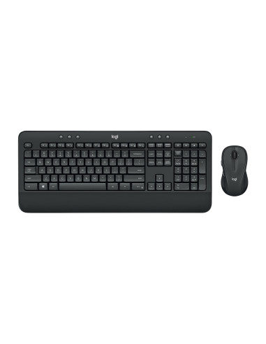 Logitech Advanced Mk545 Klawiatura Dołączona Myszka Biuro Rf Wireless Qwerty Amerykański Międzynarodowy Czarny