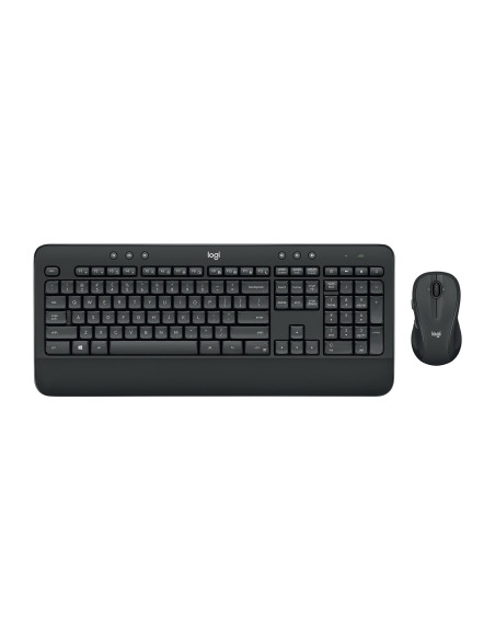 Logitech Advanced Mk545 Klawiatura Dołączona Myszka Biuro Rf Wireless Qwerty Amerykański Międzynarodowy Czarny