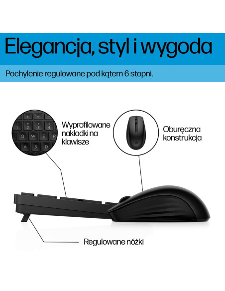 Bezprzewodowa Klawiatura I Mysz, Desktop-Set