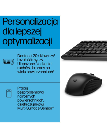 Bezprzewodowa Klawiatura I Mysz, Desktop-Set