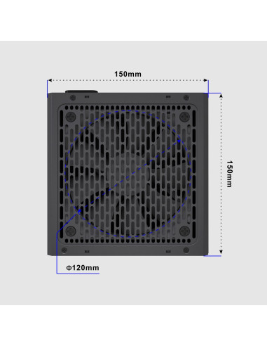 Gembird Zasilacz Komputerowy Fornax Power 80+ Bronze Atx, 850W, Aktywne Pfc, 12Cm Wentylator