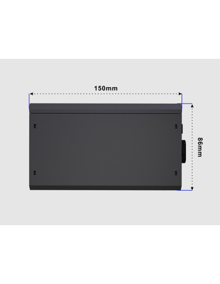 Gembird Zasilacz Komputerowy Fornax Power 80+ Bronze Atx, 850W, Aktywne Pfc, 12Cm Wentylator