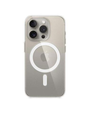 Apple - Obudowa Tylna Do Telefonu Komórkowego - Kompatybilna Z Magsafe - Poliwęglan - Przezroczysta - Do Iphone 15 Pro