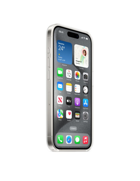 Apple - Obudowa Tylna Do Telefonu Komórkowego - Kompatybilna Z Magsafe - Poliwęglan - Przezroczysta - Do Iphone 15 Pro