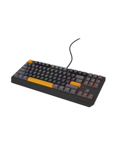 Genesis Thor 230 Tkl Klawiatura Gaming Usb + Rf Wireless + Bluetooth Qwerty Czarny, Szary, Pomarańczowy 2