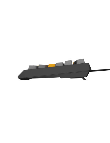 Genesis Thor 230 Tkl Klawiatura Gaming Usb + Rf Wireless + Bluetooth Qwerty Czarny, Szary, Pomarańczowy