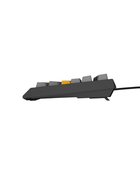Genesis Thor 230 Tkl Klawiatura Gaming Usb + Rf Wireless + Bluetooth Qwerty Czarny, Szary, Pomarańczowy