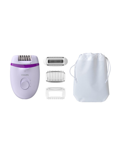 Philips Satinelle Essential Zasilany Sieciowo Kompaktowy Depilator Do Nóg Z Lampką Opti-Light