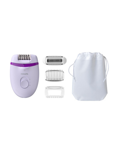 Philips Satinelle Essential Zasilany Sieciowo Kompaktowy Depilator Do Nóg Z Lampką Opti-Light