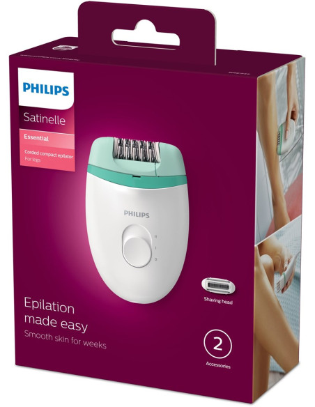 Philips Satinelle Essential Bre245/00 Kompaktowy Depilator Zasilany Sieciowo