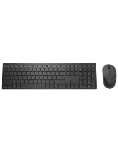 Klawiatura I Mysz Dell Pro (Rtl Box) Km5221W Wireless, Baterie W Zestawie, Ru, Czarna