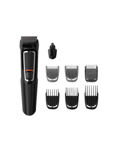 Philips Multigroom Series 3000 Trymer Do Twarzy I Włosów 8 W 1 Z 8 Nasadkami