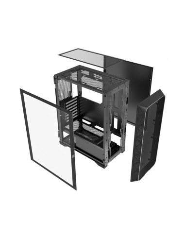Gembird Obudowa Fornax M200 Mesh Midi-Tower (1X Usb 3.0, 1X Usb 2.0, 1X Usb Type-C) Black