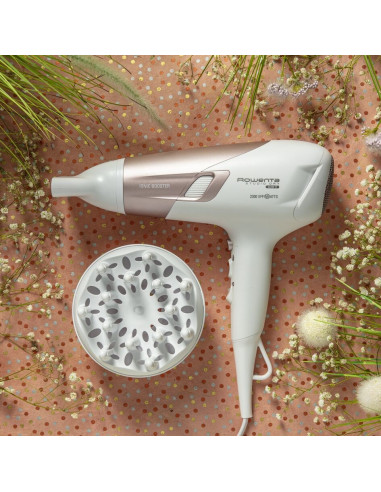 Rowenta Studio Dry Cv5830 Suszarka Do Włosów 2300 W Beżowy, Biały