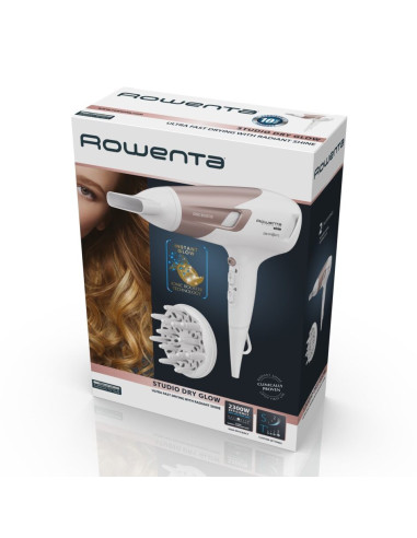 Rowenta Studio Dry Cv5830 Suszarka Do Włosów 2300 W Beżowy, Biały