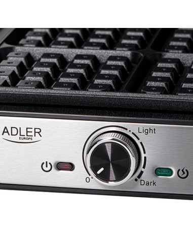 Adler Ad 3083 Gofrownica 4 Gofry 1800 W Czarny, Srebrny