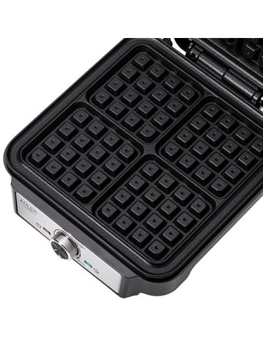 Adler Ad 3083 Gofrownica 4 Gofry 1800 W Czarny, Srebrny