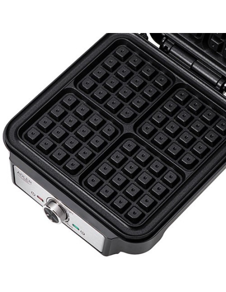 Adler Ad 3083 Gofrownica 4 Gofry 1800 W Czarny, Srebrny
