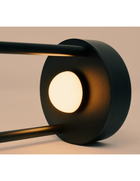 Techly I-Lamp-Table1 Lampa Stołowa Niewymienialne Źródło Światła 3 W Led Czarny