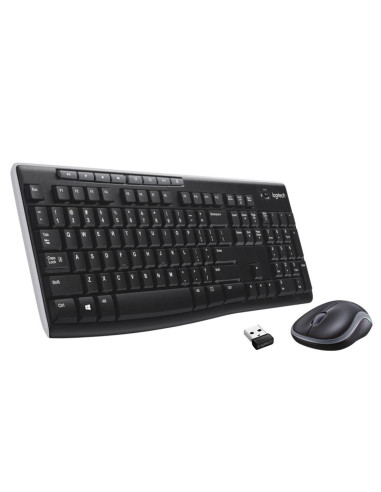 Klawiatura Membranowa Logitech Mk270 920-004508 (Usb (Radio 2.4 Ghz)  Kolor Czarny)