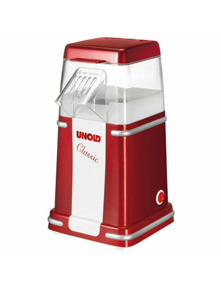 Unold Classic Urządzenie Do Robienia Popcornu Czerwony, Srebrny, Biały 900 W