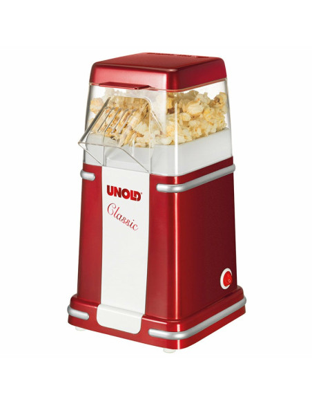 Unold Classic Urządzenie Do Robienia Popcornu Czerwony, Srebrny, Biały 900 W