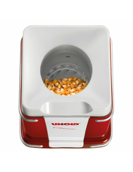 Unold Classic Urządzenie Do Robienia Popcornu Czerwony, Srebrny, Biały 900 W