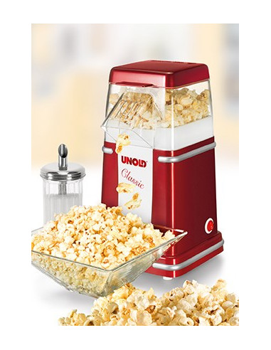 Unold Classic Urządzenie Do Robienia Popcornu Czerwony, Srebrny, Biały 900 W