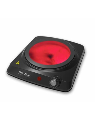 Kuchenka Elektryczna Brock Hpi 3001 Bk Na Podczerwień Jednopalnikowa 17,7 Cm 1200 W Czarny