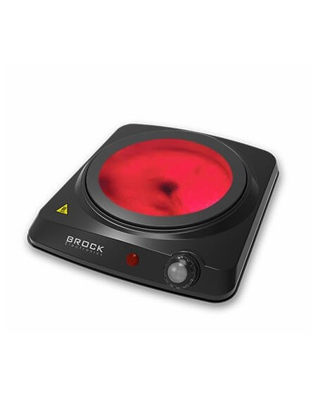 Kuchenka Elektryczna Brock Hpi 3001 Bk Na Podczerwień Jednopalnikowa 17,7 Cm 1200 W Czarny