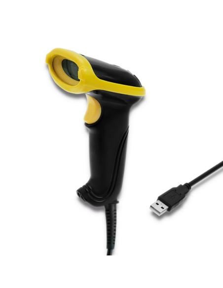 Qoltec 50867 Laserowy Czytnik Kodów 1D| 2D | Usb | Czarny
