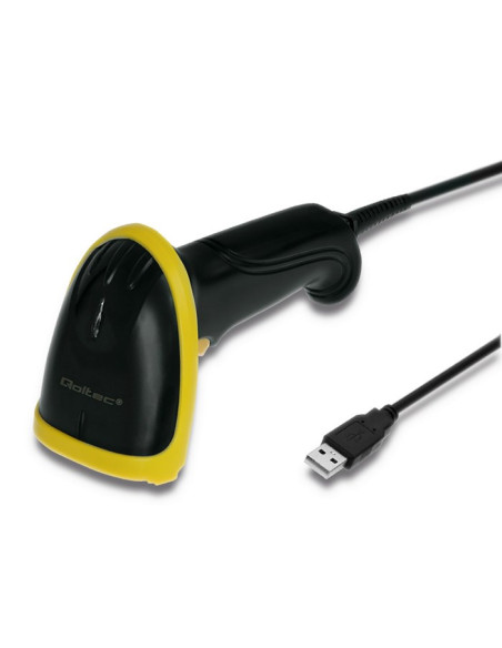 Qoltec 50867 Laserowy Czytnik Kodów 1D| 2D | Usb | Czarny
